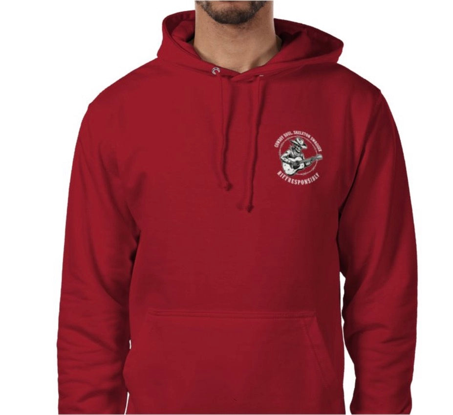 Riff Responsibly | Cowboy Soul Skeleton Swagger Hoodie