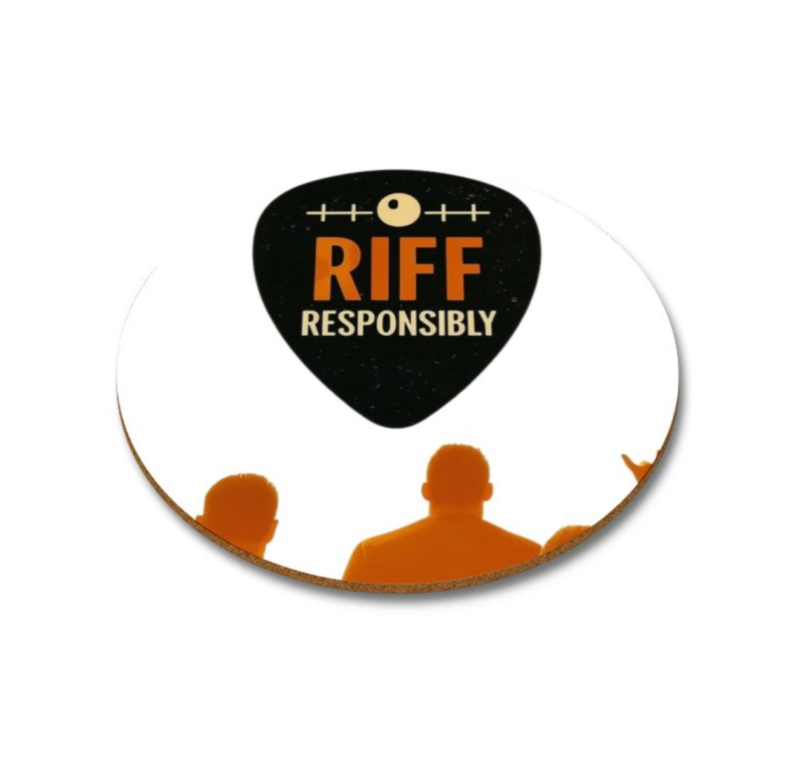 Riff Responsibly | Premium Round Coaster