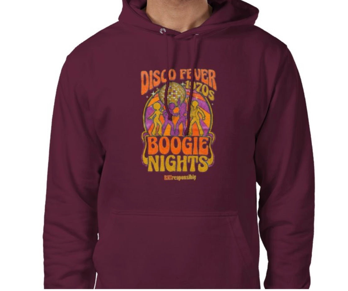 Riff Responsibly | Disco Fever Boogie Nights Hoodie