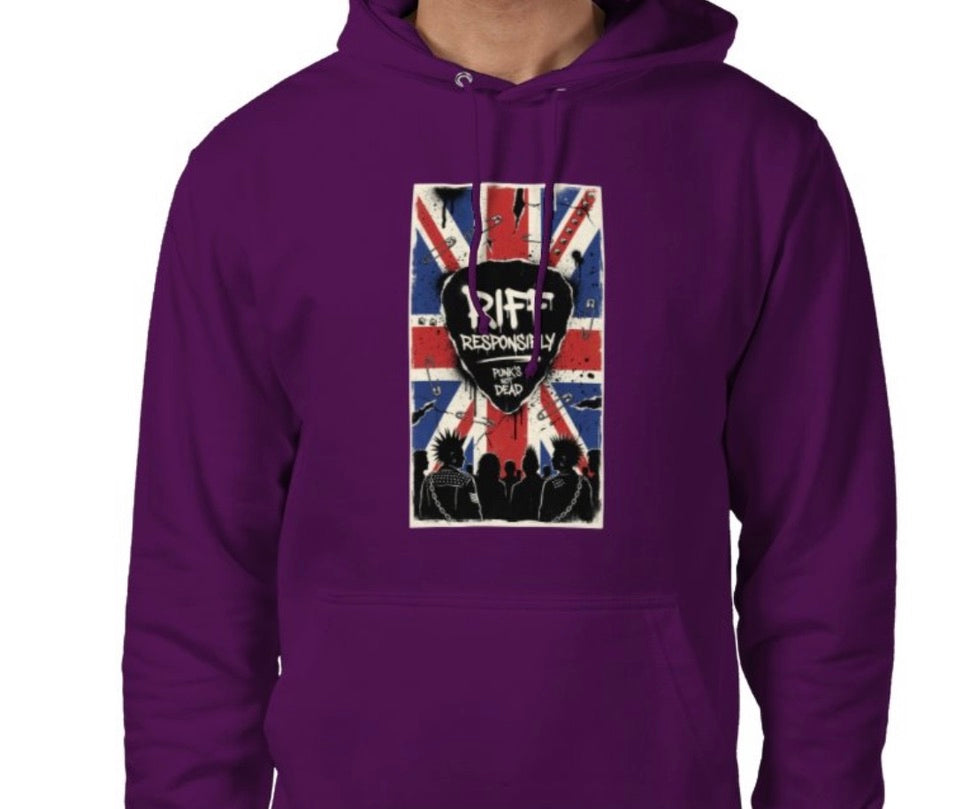 Riff Responsibly | Punk's Not Dead Hoodie