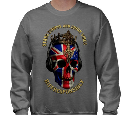 Riff Responsibly | Stars Stripes & Union Vibes Sweatshirt