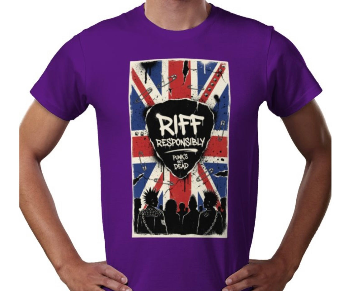 Riff Responsibly | Punk's Not Dead T-Shirt