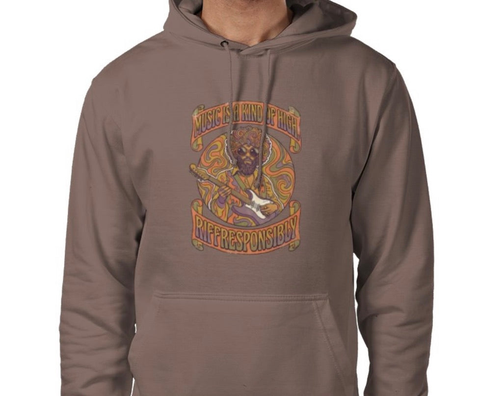 Riff Responsibly | Music Is A Kind Of High Hoodie