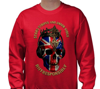 Riff Responsibly | Stars Stripes & Union Vibes Sweatshirt