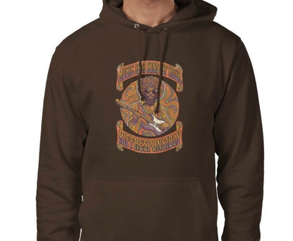 Riff Responsibly | Music Is A Kind Of High Hoodie