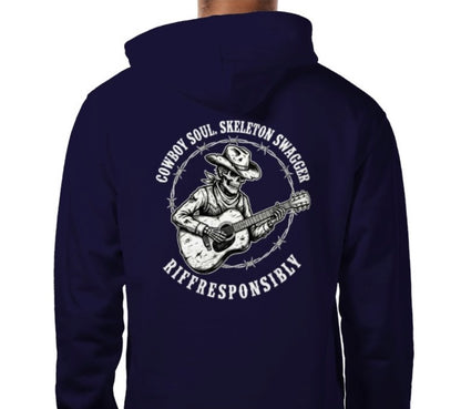 Riff Responsibly | Cowboy Soul Skeleton Swagger Hoodie