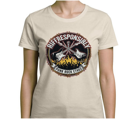 Riff Responsibly | Punk Rock Ethos T-Shirt Women