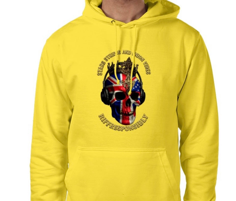 Riff Responsibly | Stars Stripes & Union Vibes Hoodie
