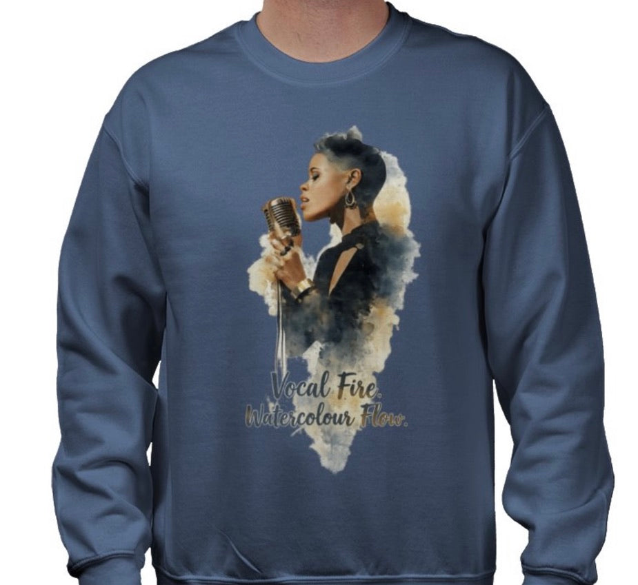 Riff Responsibly | Vocal Fire Watercolour Flow Sweatshirt