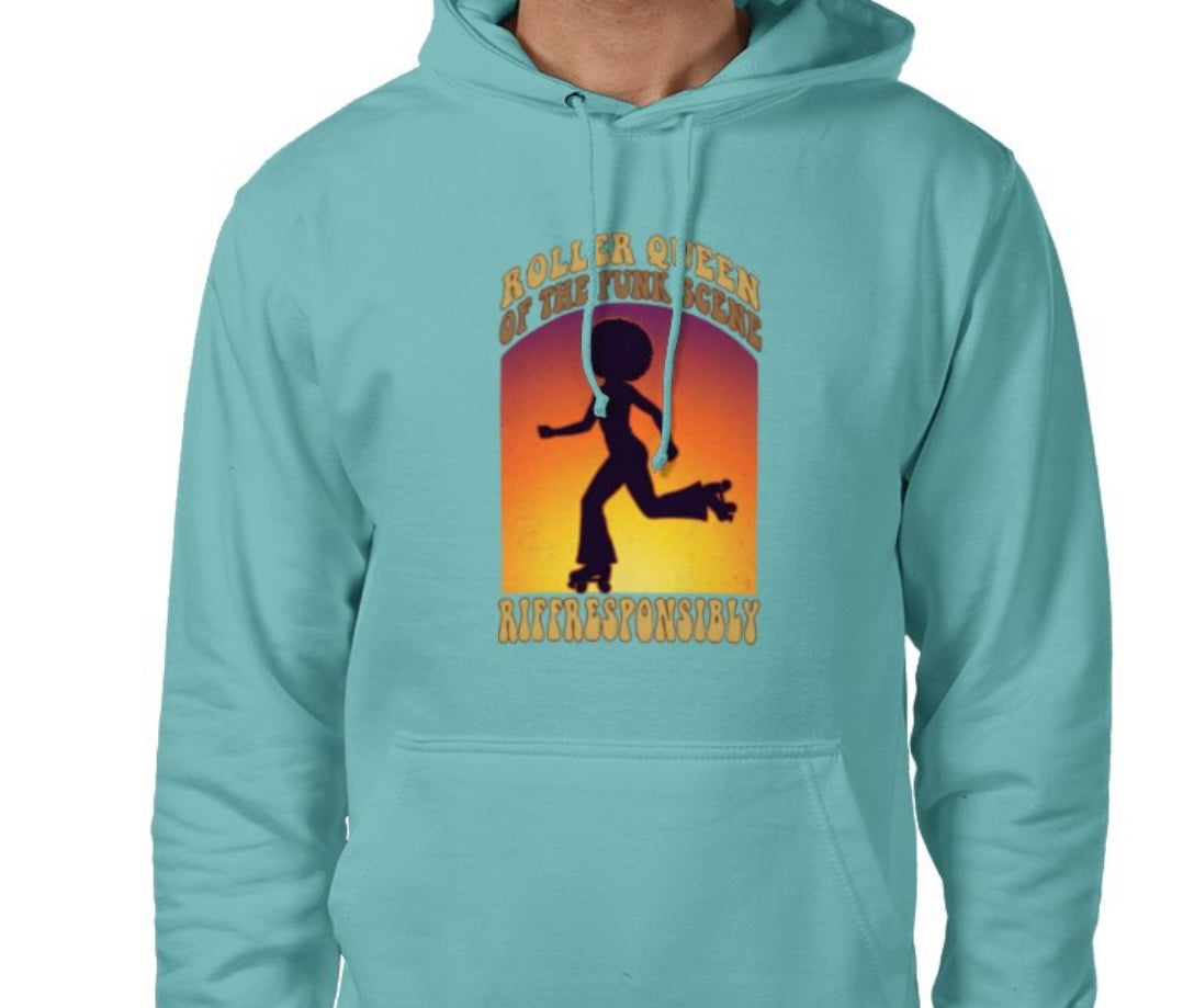 Riff Responsibly | Roller Queen Of The Funk Scene Hoodie
