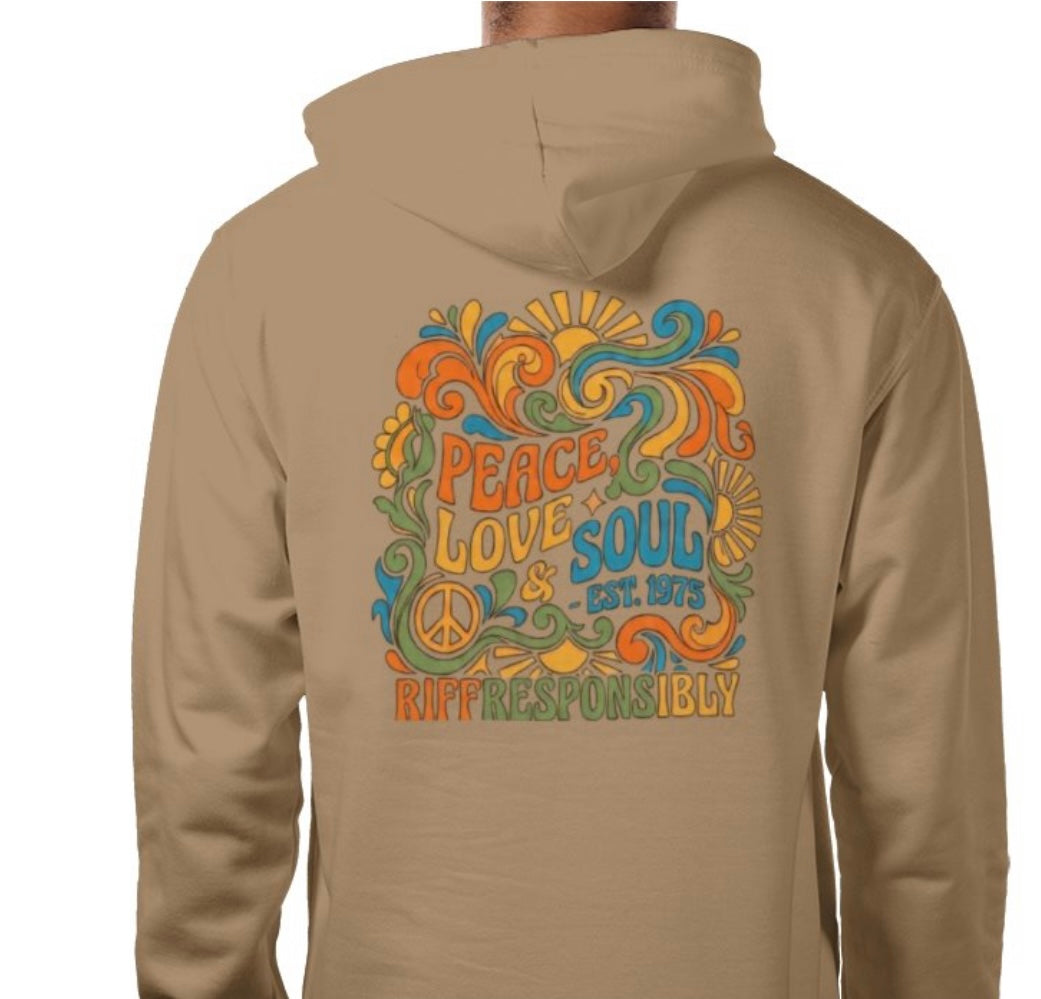 Riff Responsibly | Peace, Love & Soul Hoodie