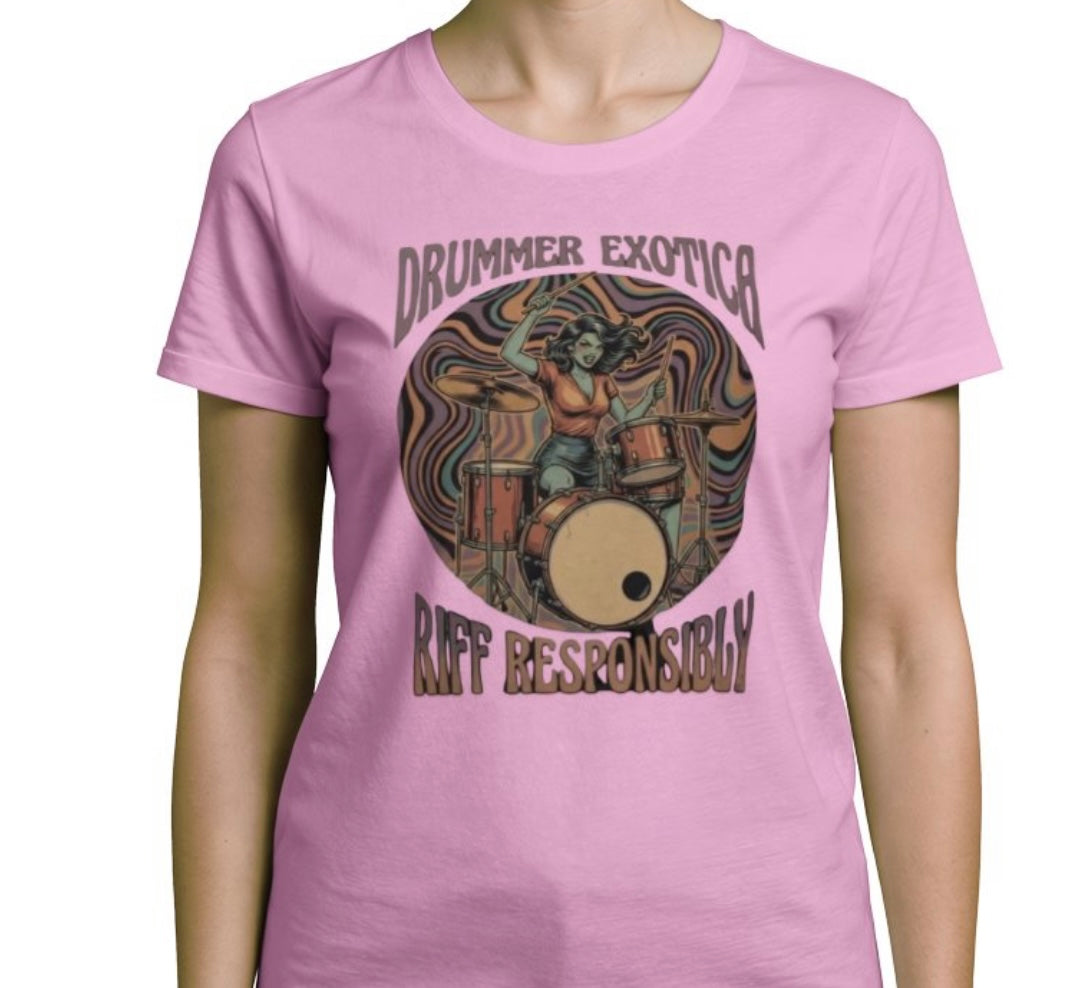 Riff Responsibly | Drummer Exotica T-Shirt Women