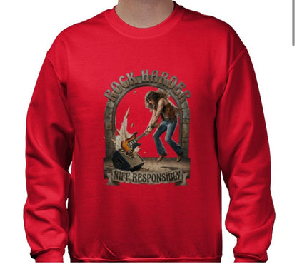 Riff Responsibly | Rock Harder Sweatshirt