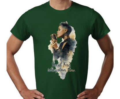 Riff Responsibly | Vocal Fire Watercolour Flow T-Shirt