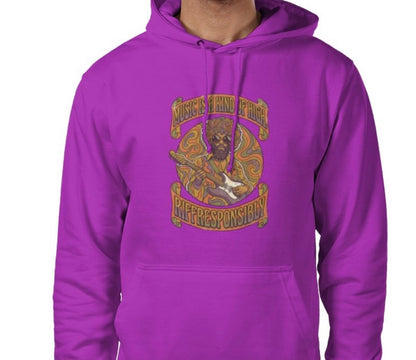 Riff Responsibly | Music Is A Kind Of High Hoodie