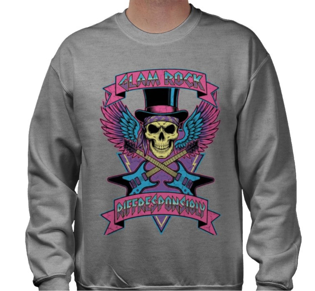 Riff Responsibly | Glam Rock Sweatshirt