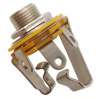 1/4" TS Mono Guitar Input Jack Pins with Nut & Washers