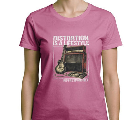 Riff Responsibly | Distortion Is A Lifestyle Women T-Shirt