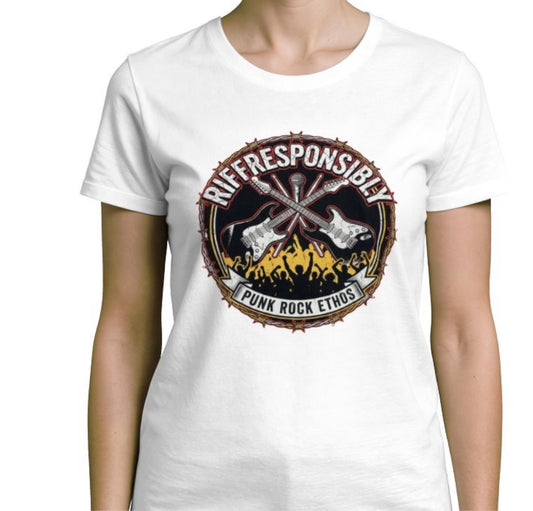 Riff Responsibly | Punk Rock Ethos T-Shirt Women