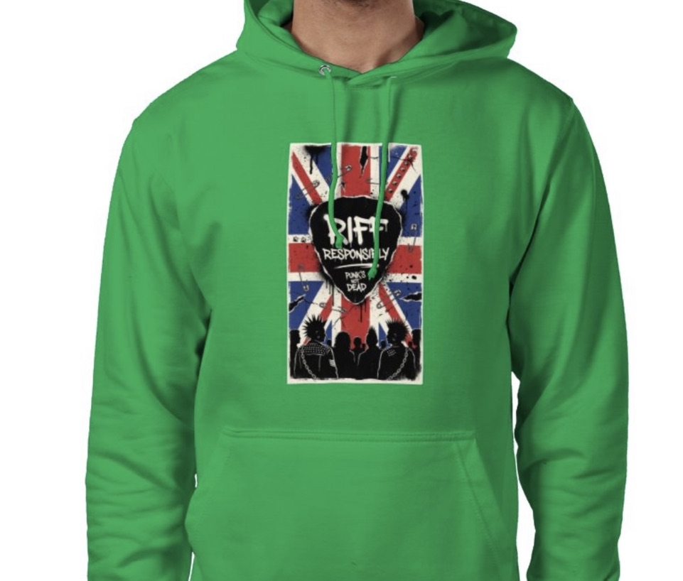 Riff Responsibly | Punk's Not Dead Hoodie