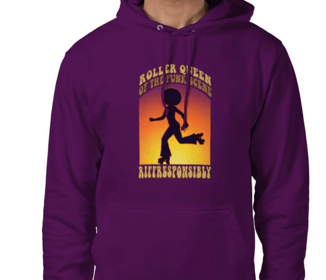 Riff Responsibly | Roller Queen Of The Funk Scene Hoodie
