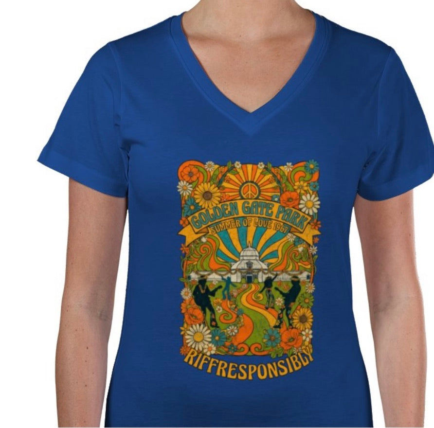 Riff Responsibly | Golden Gate Park V Neck T-Shirt Women