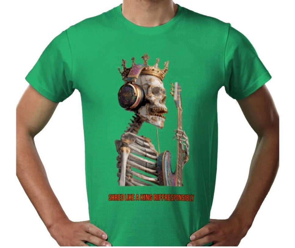 Riff Responsibly | Shred Like A King T-Shirt