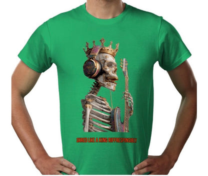 Riff Responsibly | Shred Like A King T-Shirt