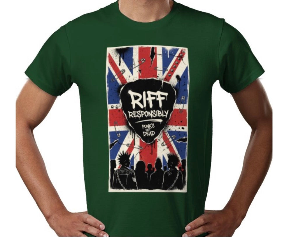 Riff Responsibly | Punk's Not Dead T-Shirt