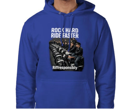 Riff Responsibly | Rock Hard Ride Faster Hoodie