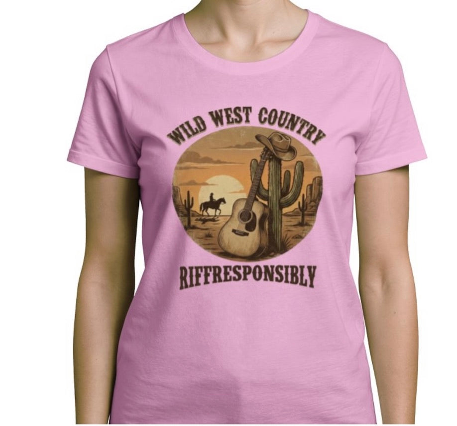 Riff Responsibly | Wild West Country Women T-Shirt