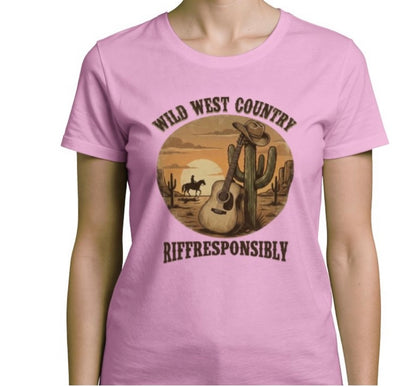 Riff Responsibly | Wild West Country Women T-Shirt