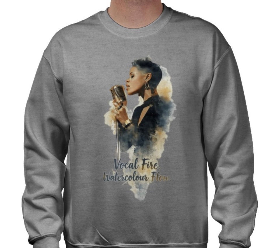 Riff Responsibly | Vocal Fire Watercolour Flow Sweatshirt