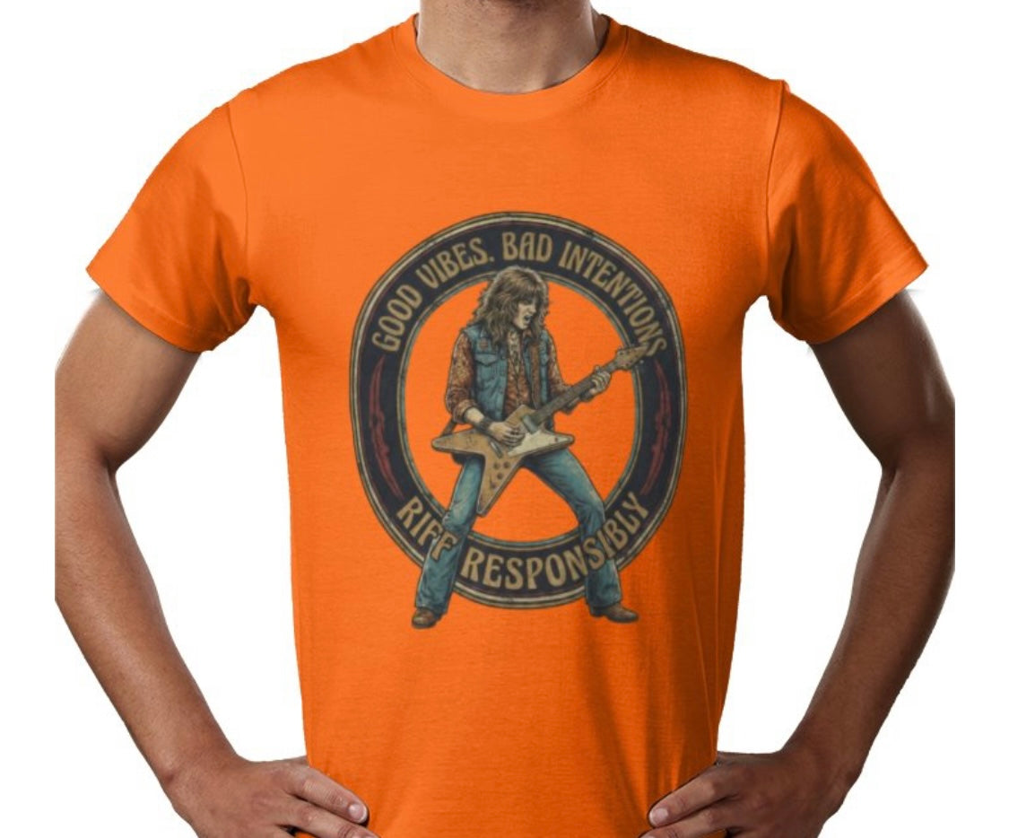 Riff Responsibly | Good Vibes Bad Intentions T-Shirt