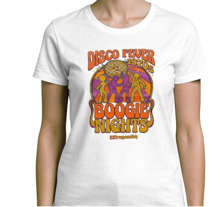 Riff Responsibly | Disco Fever Boogie Nights T-Shirt Women