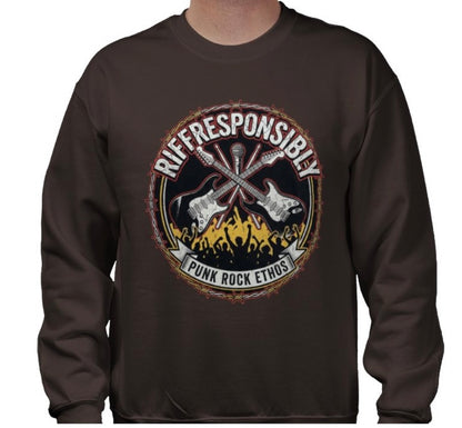 Riff Responsibly | Punk Rock Ethos Sweatshirt