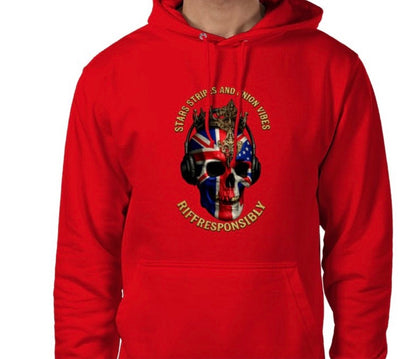 Riff Responsibly | Stars Stripes & Union Vibes Hoodie