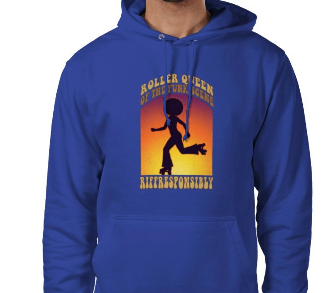 Riff Responsibly | Roller Queen Of The Funk Scene Hoodie