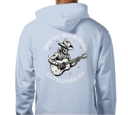 Riff Responsibly | Cowboy Soul Skeleton Swagger Hoodie