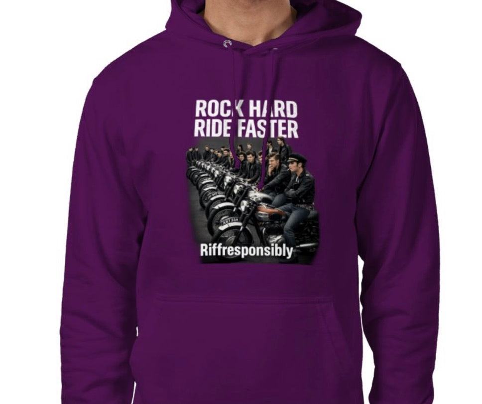 Riff Responsibly | Rock Hard Ride Faster Hoodie
