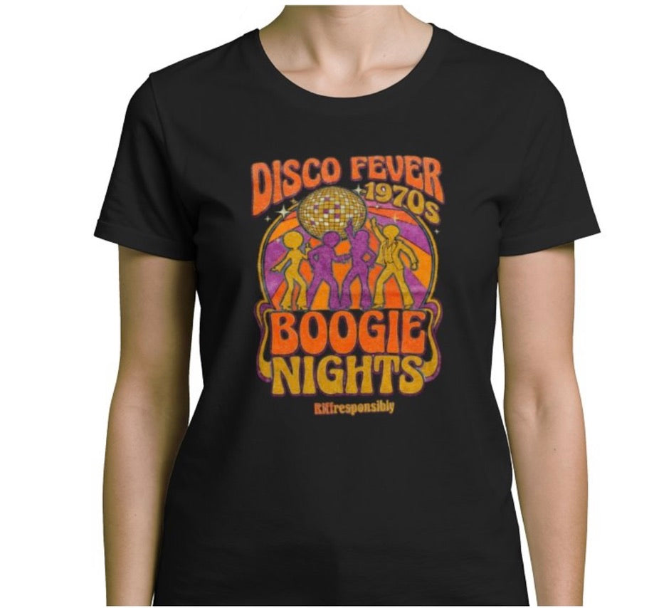 Riff Responsibly | Disco Fever Boogie Nights T-Shirt Women