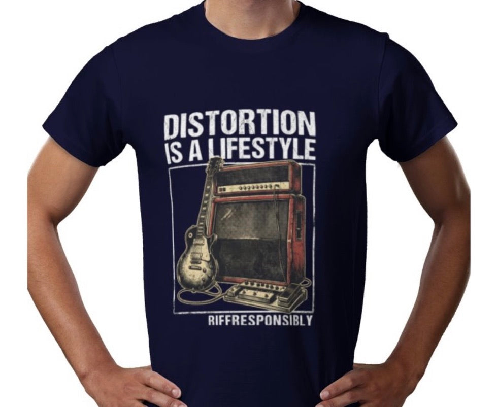 Riff Responsibly | Distortion Is A Lifestyle T-Shirt