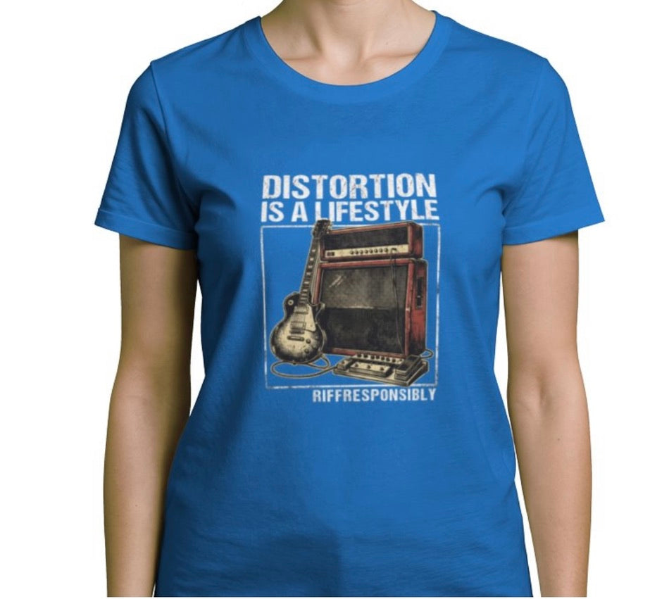 Riff Responsibly | Distortion Is A Lifestyle Women T-Shirt
