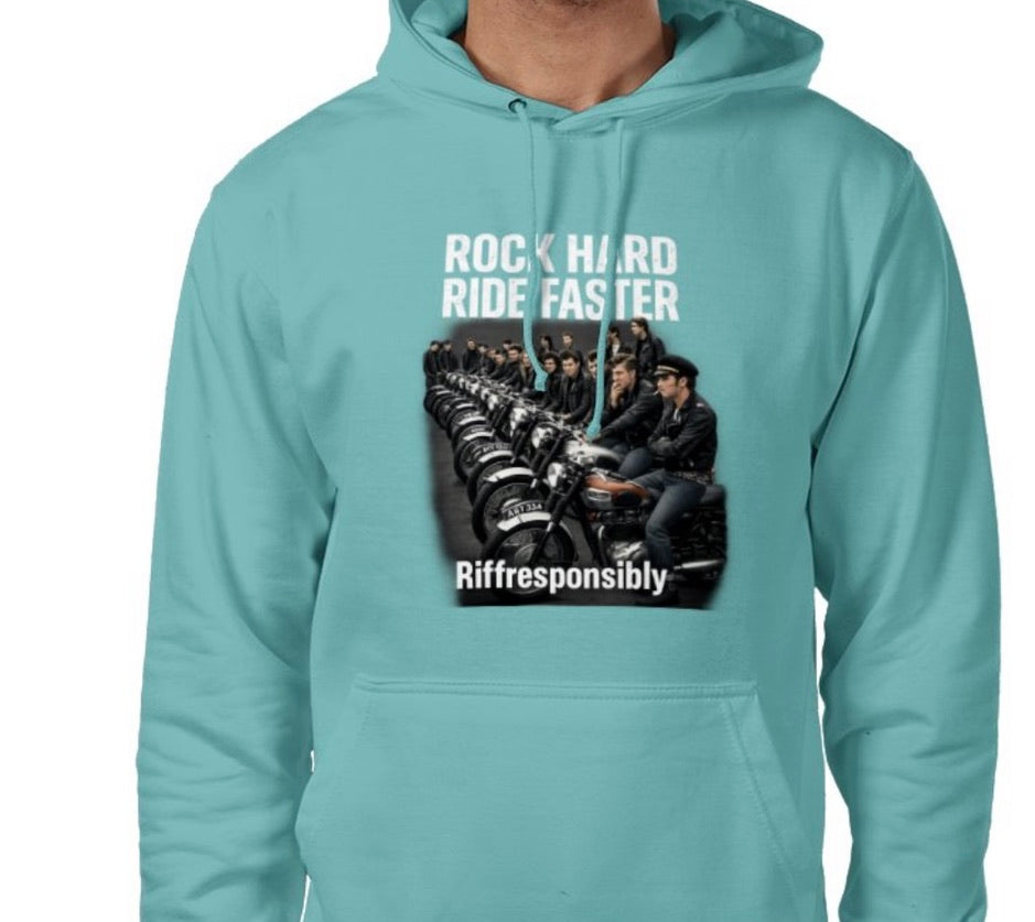 Riff Responsibly | Rock Hard Ride Faster Hoodie