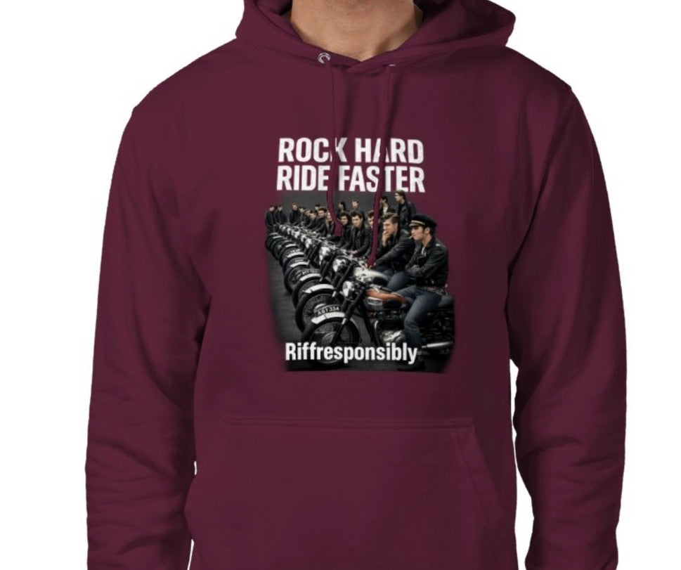 Riff Responsibly | Rock Hard Ride Faster Hoodie