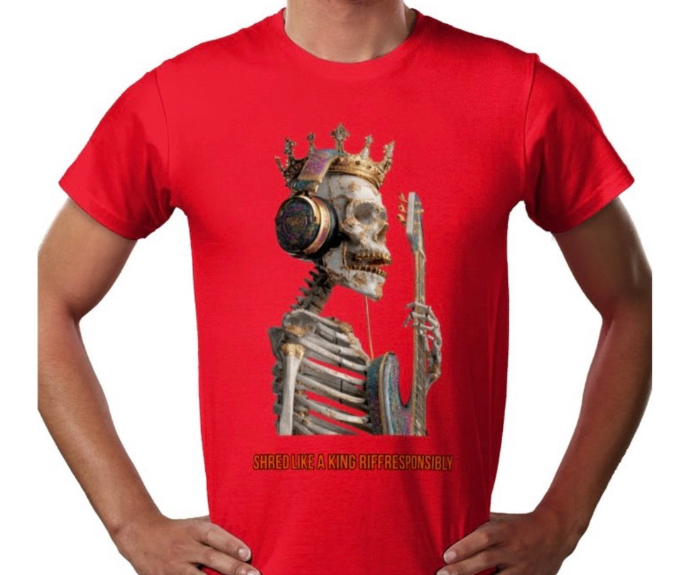 Riff Responsibly | Shred Like A King T-Shirt