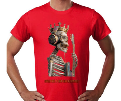 Riff Responsibly | Shred Like A King T-Shirt