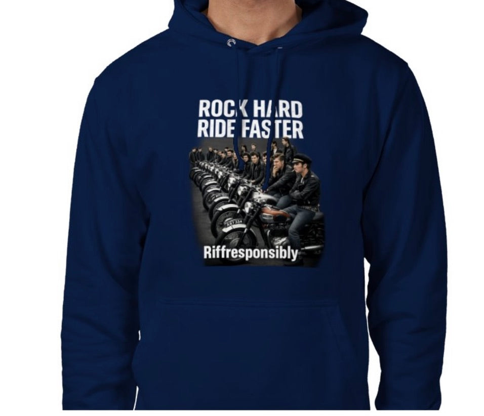 Riff Responsibly | Rock Hard Ride Faster Hoodie