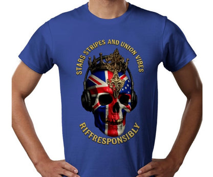 Riff Responsibly | Stars Stripes & Union Vibes T-Shirt
