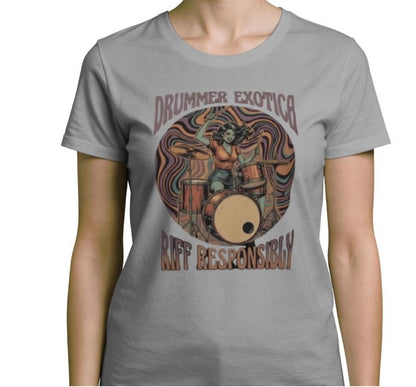 Riff Responsibly | Drummer Exotica T-Shirt Women